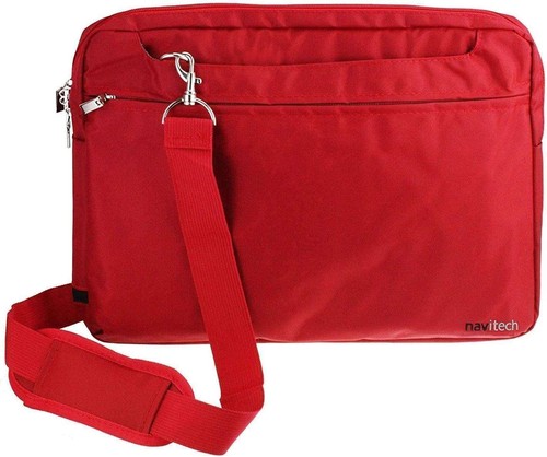 Navitech red bag - bag, for